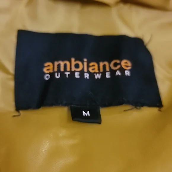 Women's mustard full zip hood jackets Size Medium/Small - Picture 4 of 8